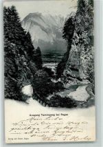 7310 Bad Ragaz 1906 - Ausgang Taminaweg bei Ragaz