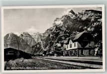 8752 Näfels Foto AK Bahnhof