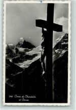 Mont Cervin - Croix de Chandolin Kreuz mit Jesus