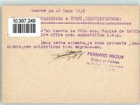 Walzenhausen Mehlbestellung von Ferdinand Mazuy Ganzsache Pro Infirmis Schweiz