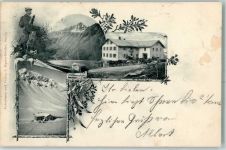 Schwarzhorn 1900 Karte beschädigt Aufnahme + Verlag Sigrist-Herder Vorläufer