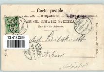 Schwarzhorn 1900 Karte beschädigt Aufnahme + Verlag Sigrist-Herder Vorläufer