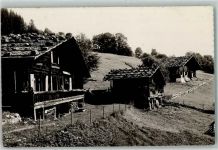 3715 Adelboden BE - Alte Häuser Zaun Holzstapel