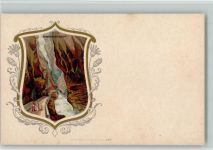 7312 Pfäfers Künstlerkarte Taminaschlucht Zierrahmen