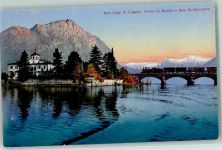 6815 Melide 1918 - Lago di Lugano Ponte di Melide e Mte. S. Salvatore