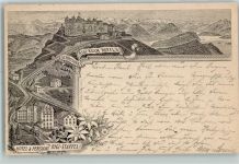 6410 Rigi Kulm 1897 Vorläufer Druck 1890 - 1895 Lithographie AK