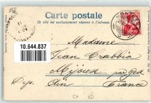 1820 Montreux 1911 Prägedruck Chillon Chateau
