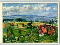 S. Hunziker Affoltern a.A. Sommerlandschaft Pro Infirmis Schweiz Künstlerkarte