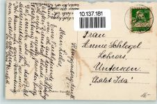 3852 Ringgenberg BE 1922 Gebrauchsspuren Bahnlinie, Teilansicht AK