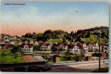 9214 Kradolf 1920 Foto AK Bahnhof Bahnpost Zug 3782 Militärsache