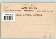 3818 Grindelwald Lithographie Bear-Hotel Schlittenfahrt Winter Schlittschuhläufer