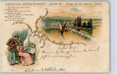 4500 Solothurn Soleure 1900 Lithographie Werbung Familien-Wochenblatt