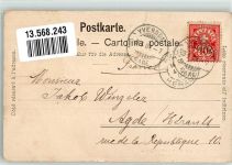 1400 Yverdon-les-Bains 1902 Foto AK Kaserne Cafe Gasthaus d´Yverdon