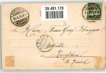 Kantonale Wappen Helvetia 1901 Gebrauchsspuren
