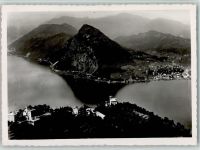 Monte Bre Lugano - Luftaufnahme Restaurantstempel