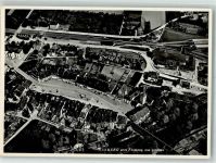 3270 Aarberg Foto AK Fliegeraufnahme Bahnhof