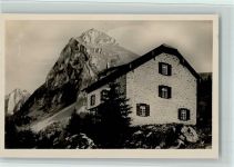 8753 Mollis - Zürcher Naturfreundehaus Fronalp mit dem Fronalpstock