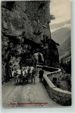 Grimselstraße Handeggtunnel Postkutsche Schweiz