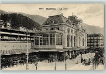 1820 Montreux - Bahnhof Pferdekutschen