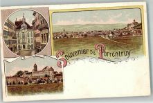 2900 Porrentruy Pruntrut Lithographie