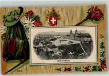 8840 Einsiedeln Prägedruck Wappen