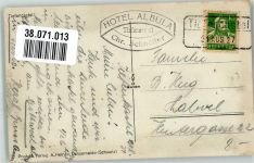 7450 Tiefencastel 1927 Foto AK Winter Hotel Albula