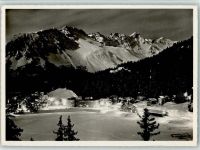 7050 Arosa - Blick auf Arosa bei Nacht Beleuchtung Winteraufnahme