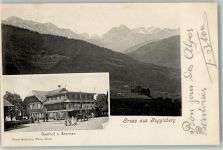 3158 Guggisberg 1904 Foto AK Gasthaus zum Sternen
