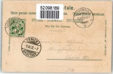 9620 Lichtensteig 1902 Lithographie Kirche