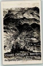 1885 Chesières - Vogelschau