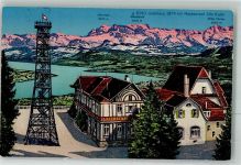 8143 Uetliberg 1933 Foto AK Gasthaus Uto Kulm Aussichtsturm