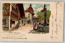 8307 Effretikon Lithographie Chlalet d´Effretikon Ausstellung Paris 1900