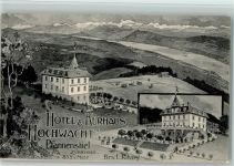 Pfannenstiel 1908 - Hotel Kurhaus Hochwacht Hüttenstempel