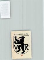 9050 Appenzell - Vignette Wappen Kaffee Hag ca 1920-1940 Bär
