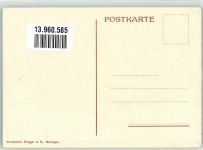 3860 Meiringen Künstlerkarte Bezirksspital Oberhasli Tracht sign. Hans Widmer