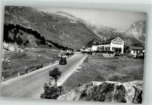 Maloja Kulm Foto AK Hotel Malojastrasse Auto