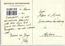 5400 Baden 1937 Künstlerkarte Die erste Schweizerbahn 1847 Festkarte