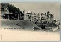 1854 Leysin 1903 Foto AK Bahnhof Hotel du Mont Blanc