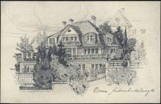 1917 - Bern: Sintanhubelweg, Zeichnung,Art Institut Orell Füssli
