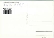 6103 Schwarzenberg LU 1967 Foto AK Luftbild mit Kirche