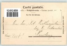 8400 Winterthur - Postgebäude Neujahrsgruss der Postbeamten