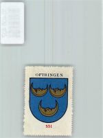 4665 Oftringen - Vignette Wappen Kaffee Hag ca 1920-1940 Mond