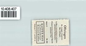 4665 Oftringen - Vignette Wappen Kaffee Hag ca 1920-1940 Mond