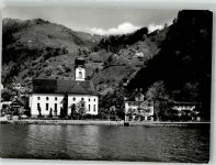 6442 Gersau Foto AK Pension Villa Maria Kirche