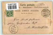9240 Uzwil 1899 Mondschein Bahnpost Ambulant No 25
