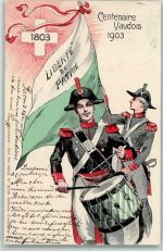 Lithographie Cenentaire Vaudois 1903 AK