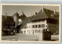 3380 Wangen an der Aare Foto AK Denkmal Soldat Feldpost Kaserne