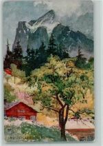 3818 Grindelwald 1906 Künstlerkarte Wetterhorn A.D. McCormick