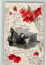 1820 Veytaux 1908 - Chateau de Chillon Blumen