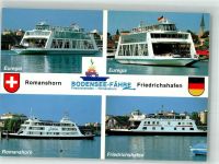 8590 Romanshorn Foto AK Bodensee- Fähre Euregia Romanshorn-Friedrichshafen